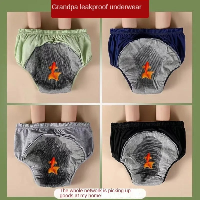 Adult Washable Incontinence Underwear for Men