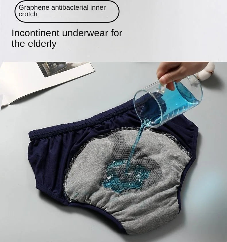 Adult Washable Incontinence Underwear for Men